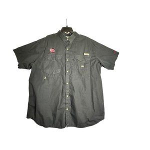 Columbia PFG South Carolina Gamecocks Black Fishing Shirt Mens 2XL XXL